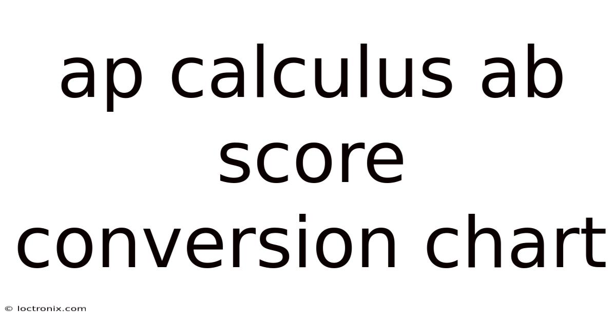 Ap Calculus Ab Score Conversion Chart