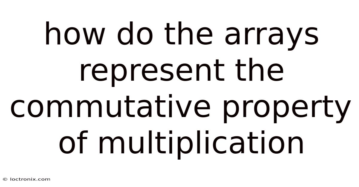 How Do The Arrays Represent The Commutative Property Of Multiplication