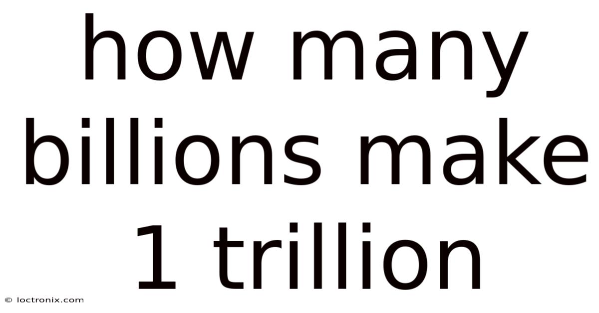 How Many Billions Make 1 Trillion