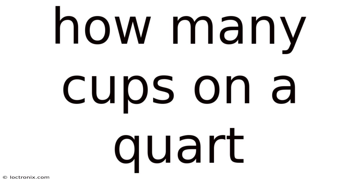 How Many Cups On A Quart
