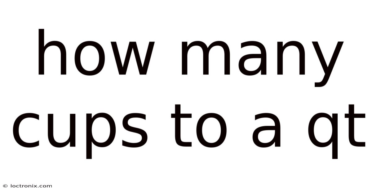 How Many Cups To A Qt