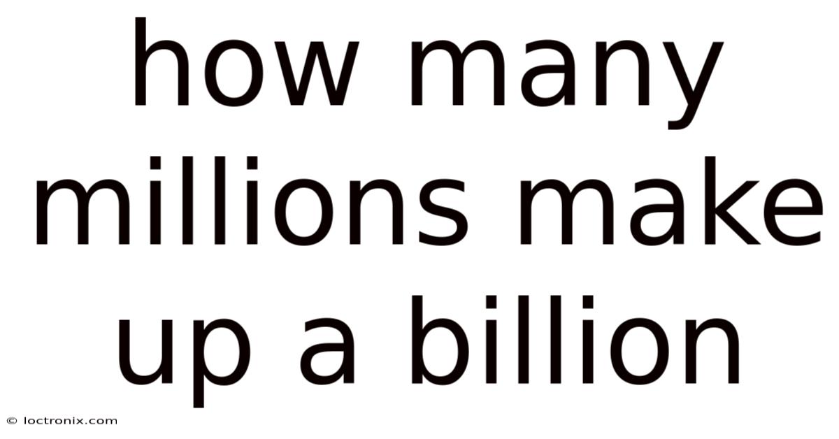 How Many Millions Make Up A Billion