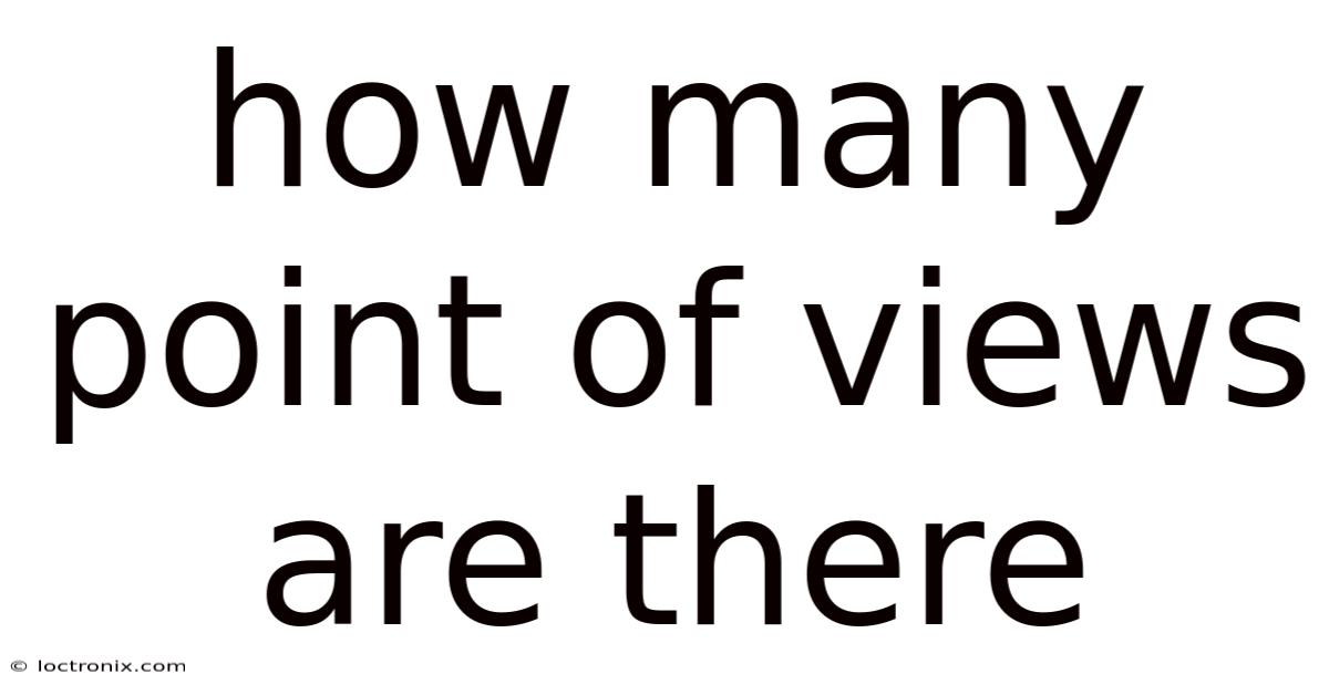 How Many Point Of Views Are There