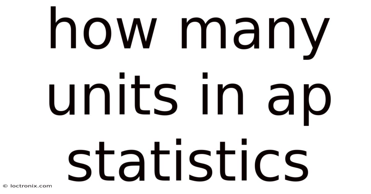 How Many Units In Ap Statistics