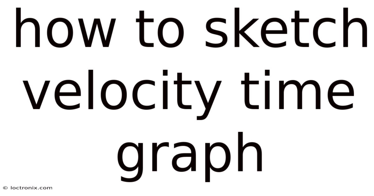 How To Sketch Velocity Time Graph