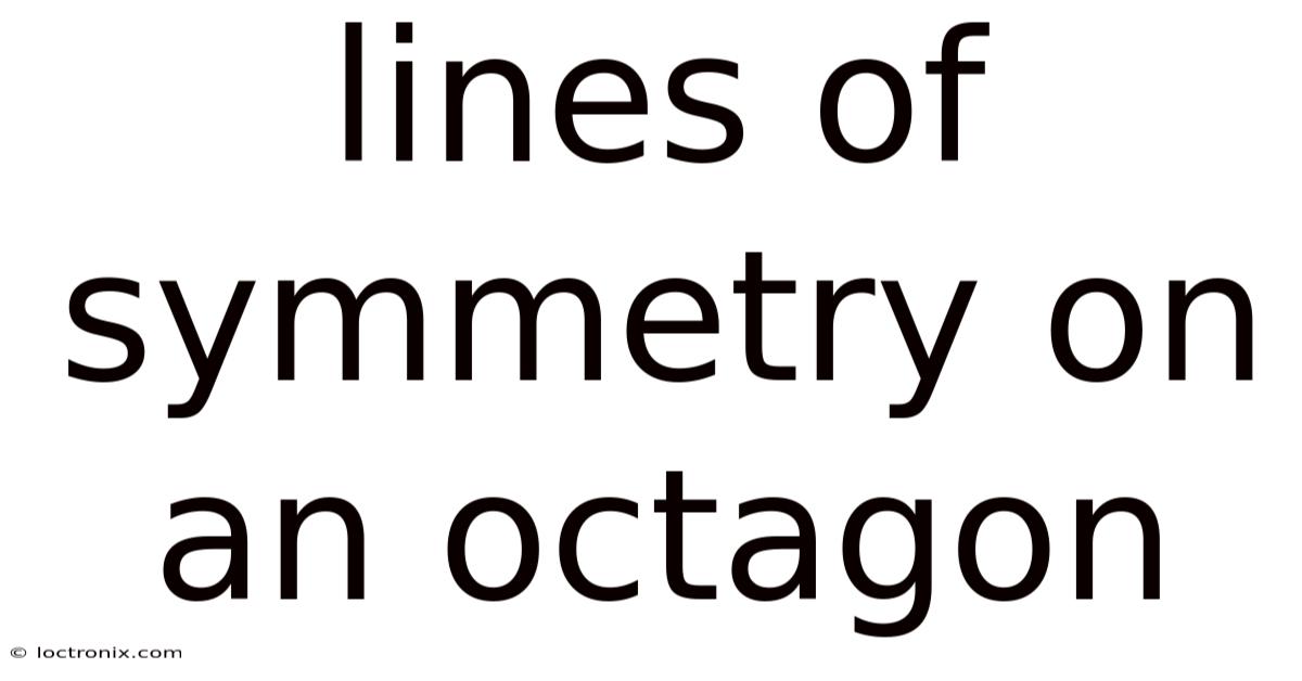 Lines Of Symmetry On An Octagon
