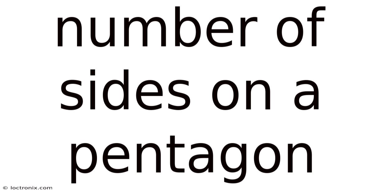 Number Of Sides On A Pentagon