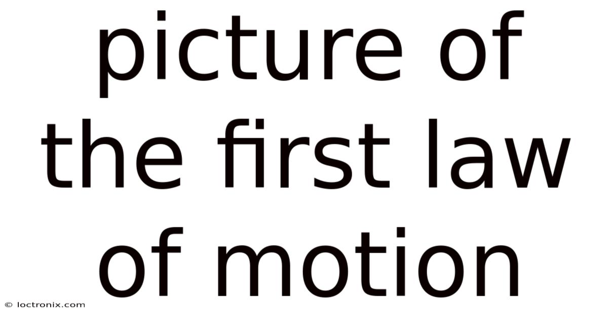 Picture Of The First Law Of Motion
