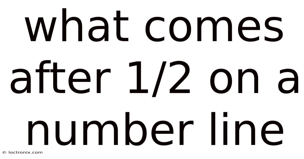 What Comes After 1/2 On A Number Line