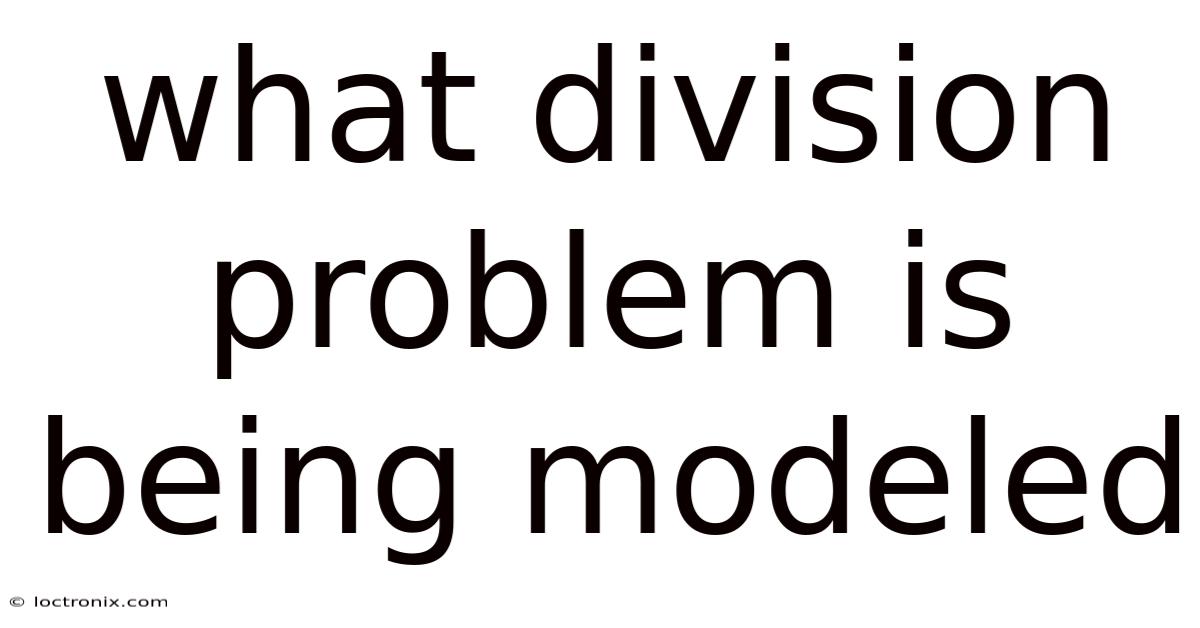 What Division Problem Is Being Modeled