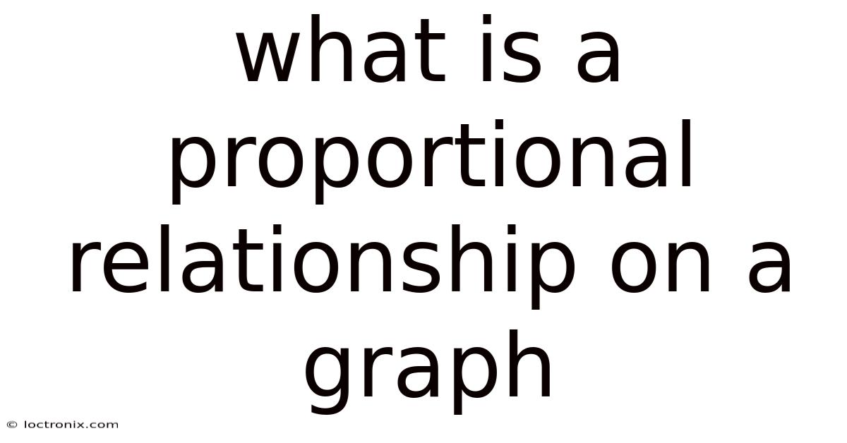 What Is A Proportional Relationship On A Graph