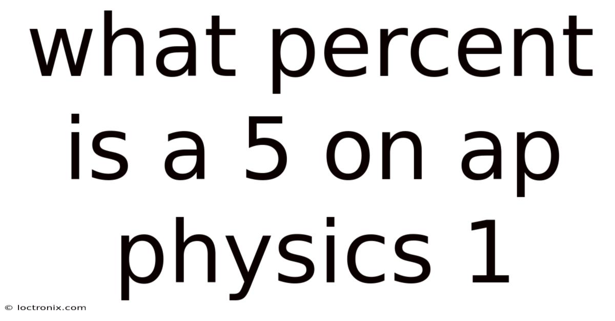 What Percent Is A 5 On Ap Physics 1